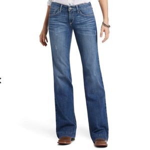 Ariat Women’s Denim Blue Trouser Jeans Size 27 Long